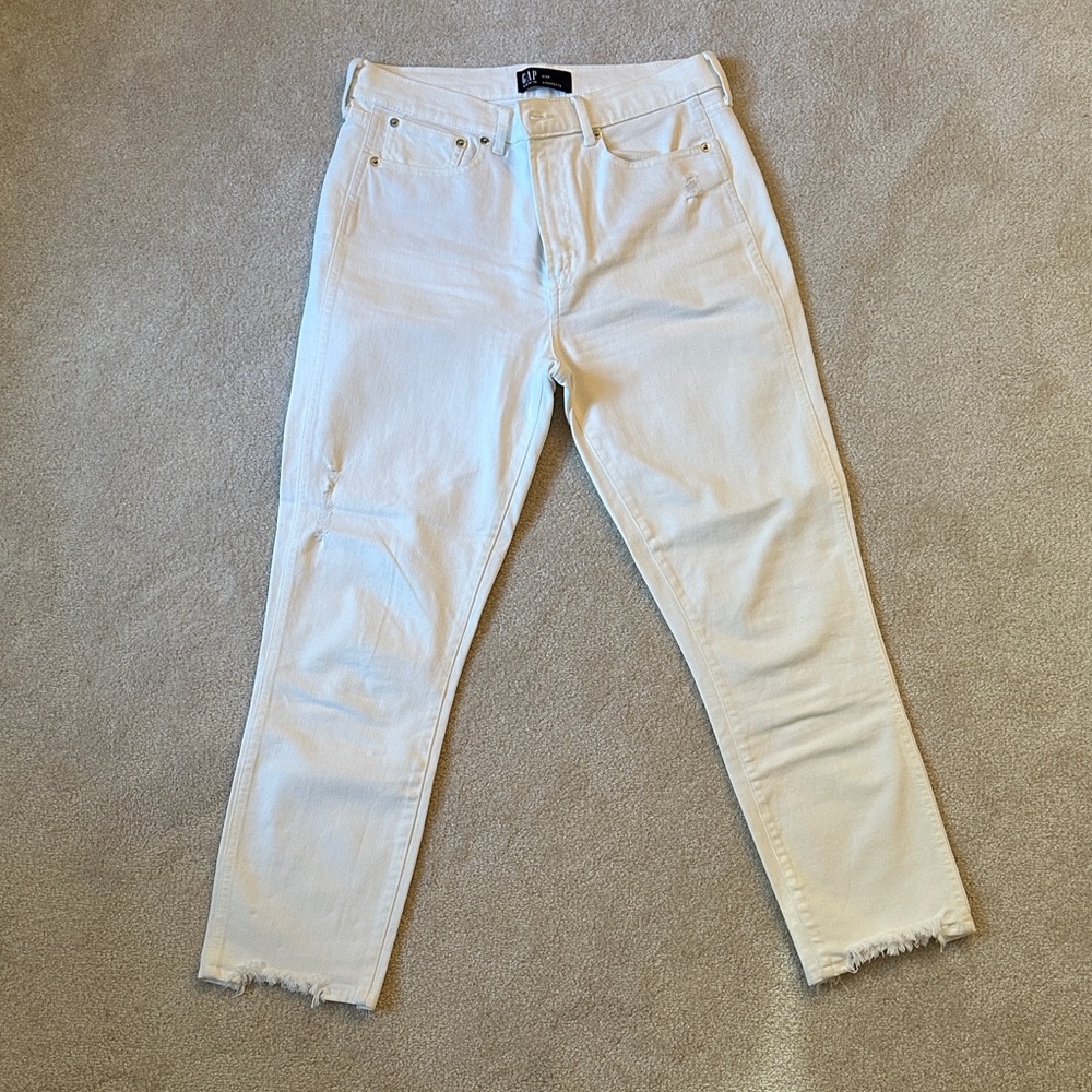 GAP Women's White Ankle Jeans